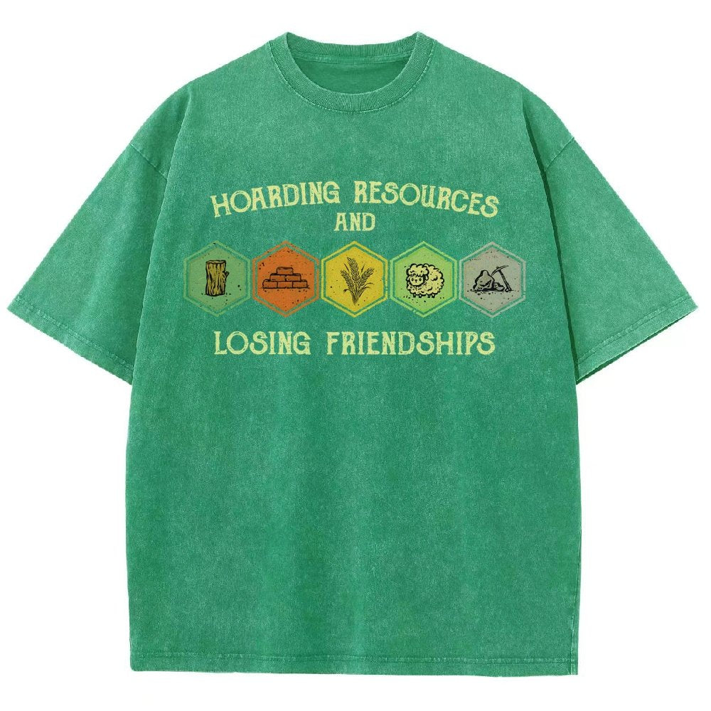 Hoarding Resources And Losing Friends Vintage Distressed T-shirt