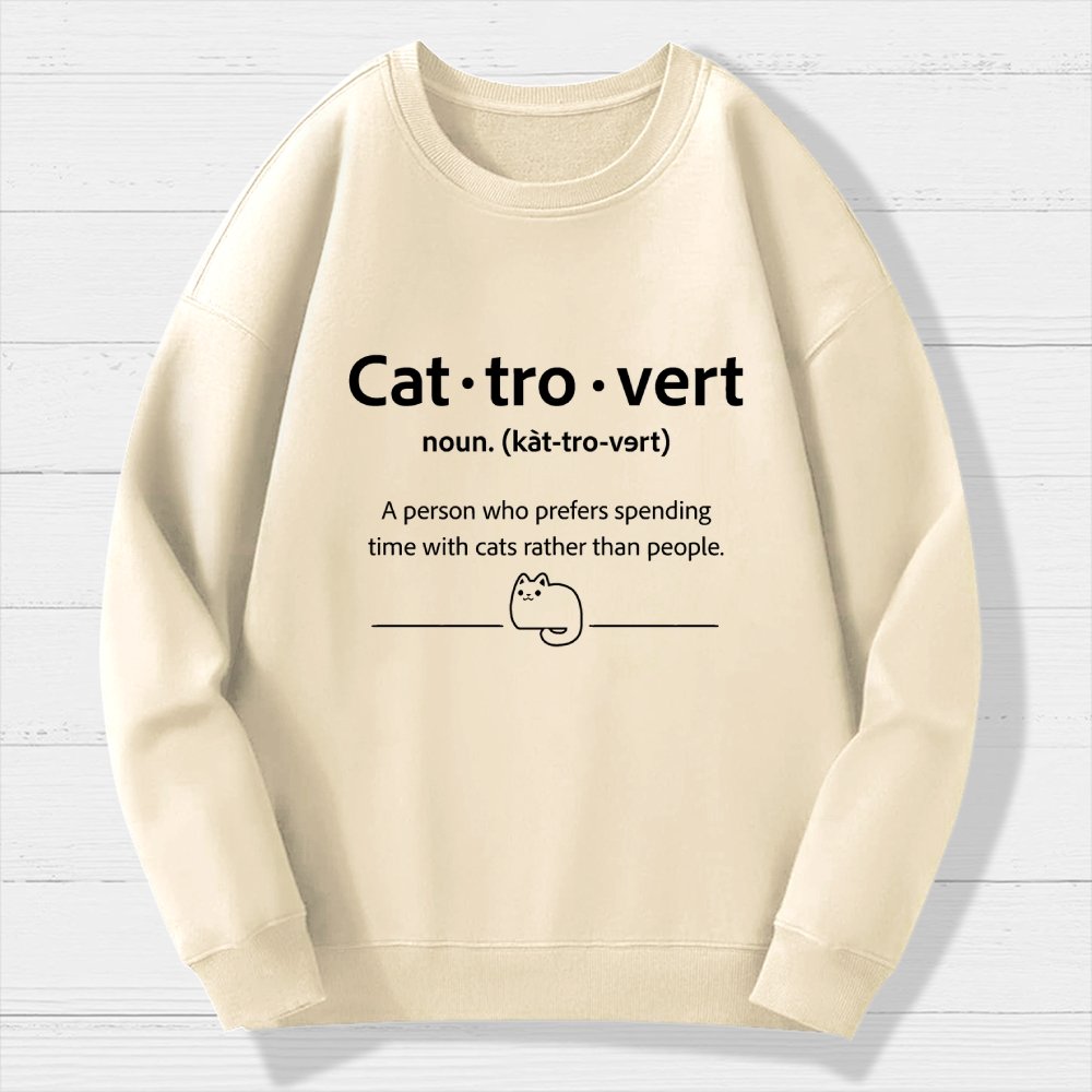 Cat-Tro-Vert Geek Cotton Sweatshirt