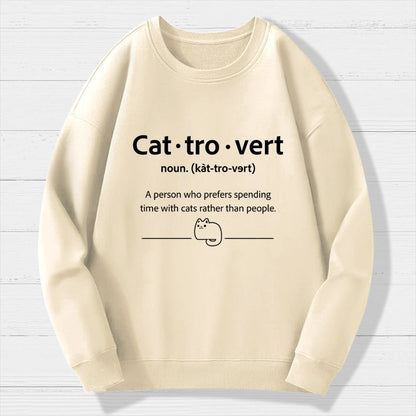 Cat-Tro-Vert Geek Cotton Sweatshirt