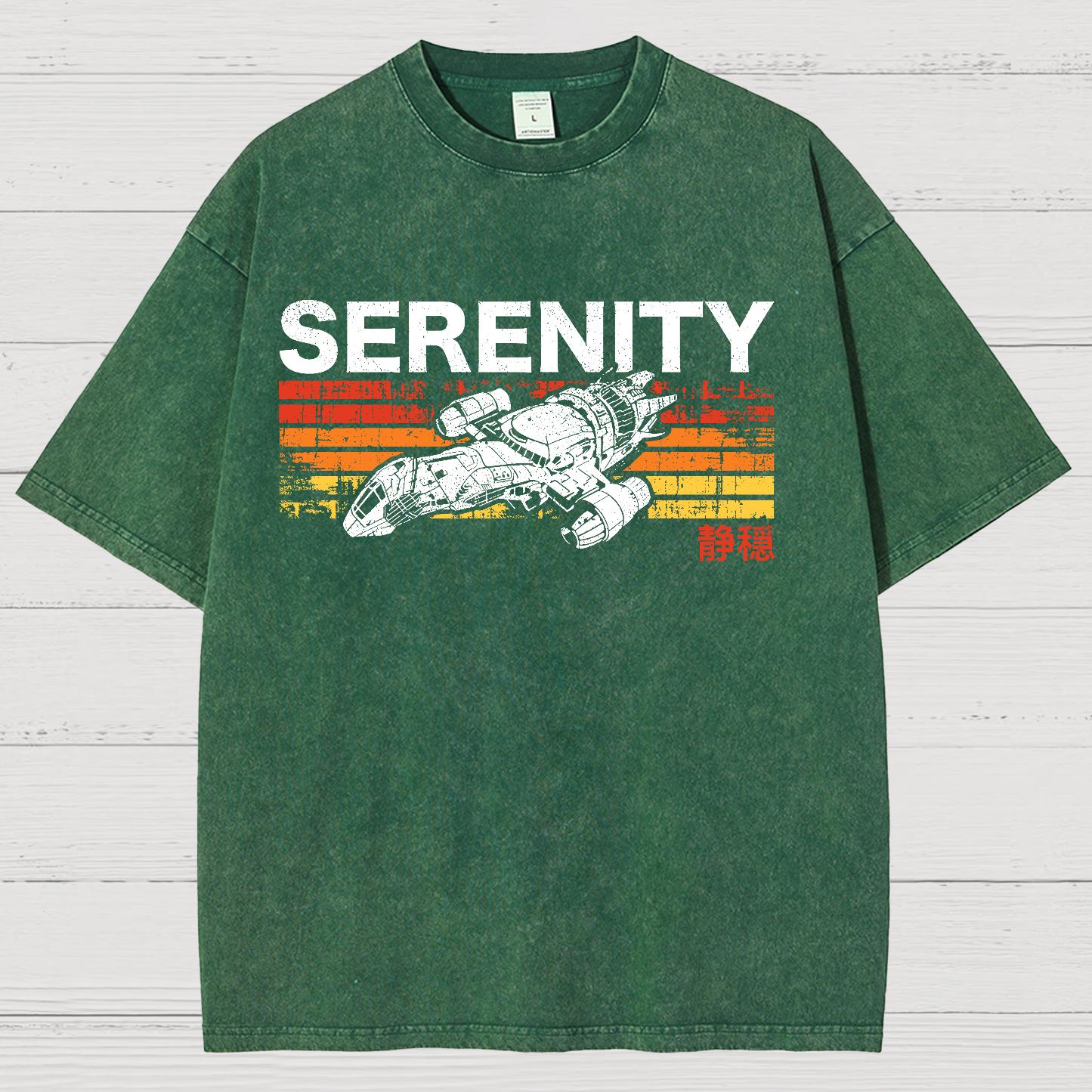 Retro Firefly Starship Vintage Distressed T-shirt