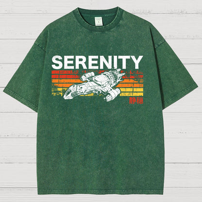Retro Firefly Starship Vintage Distressed T-shirt