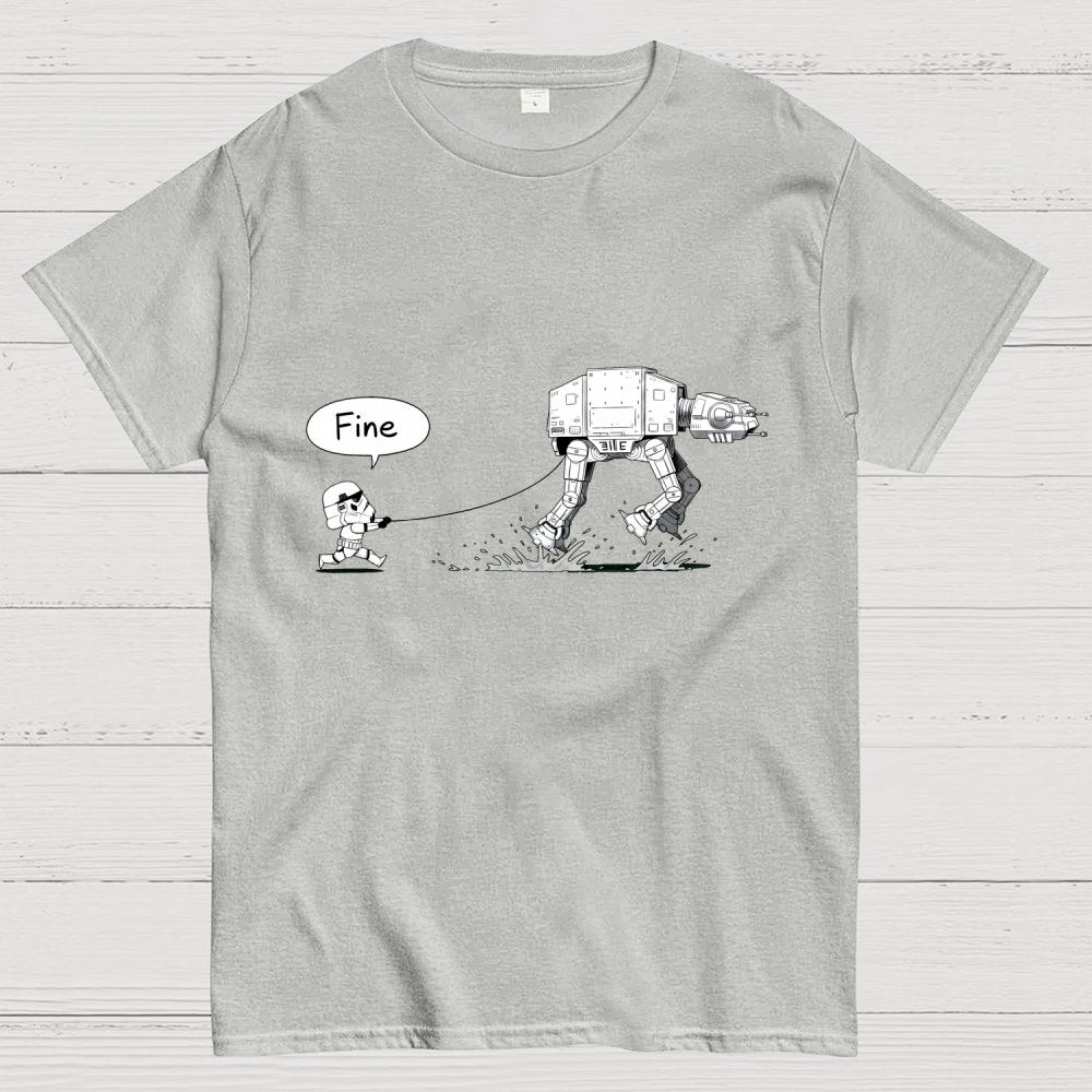 Empire Robot Dog-Planet Battles Geek T-Shirt