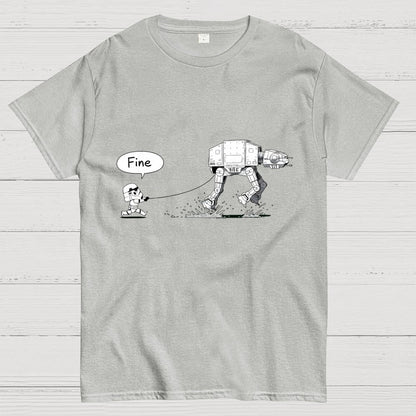 Empire Robot Dog-Planet Battles Geek T-Shirt