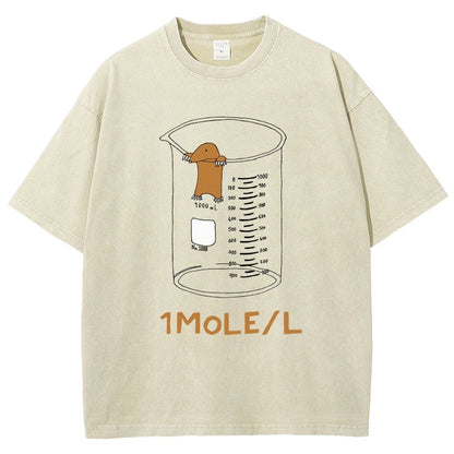 Ute One Mole Per Liter Chemistry Avogadros Day Vintage Distressed T-shirt