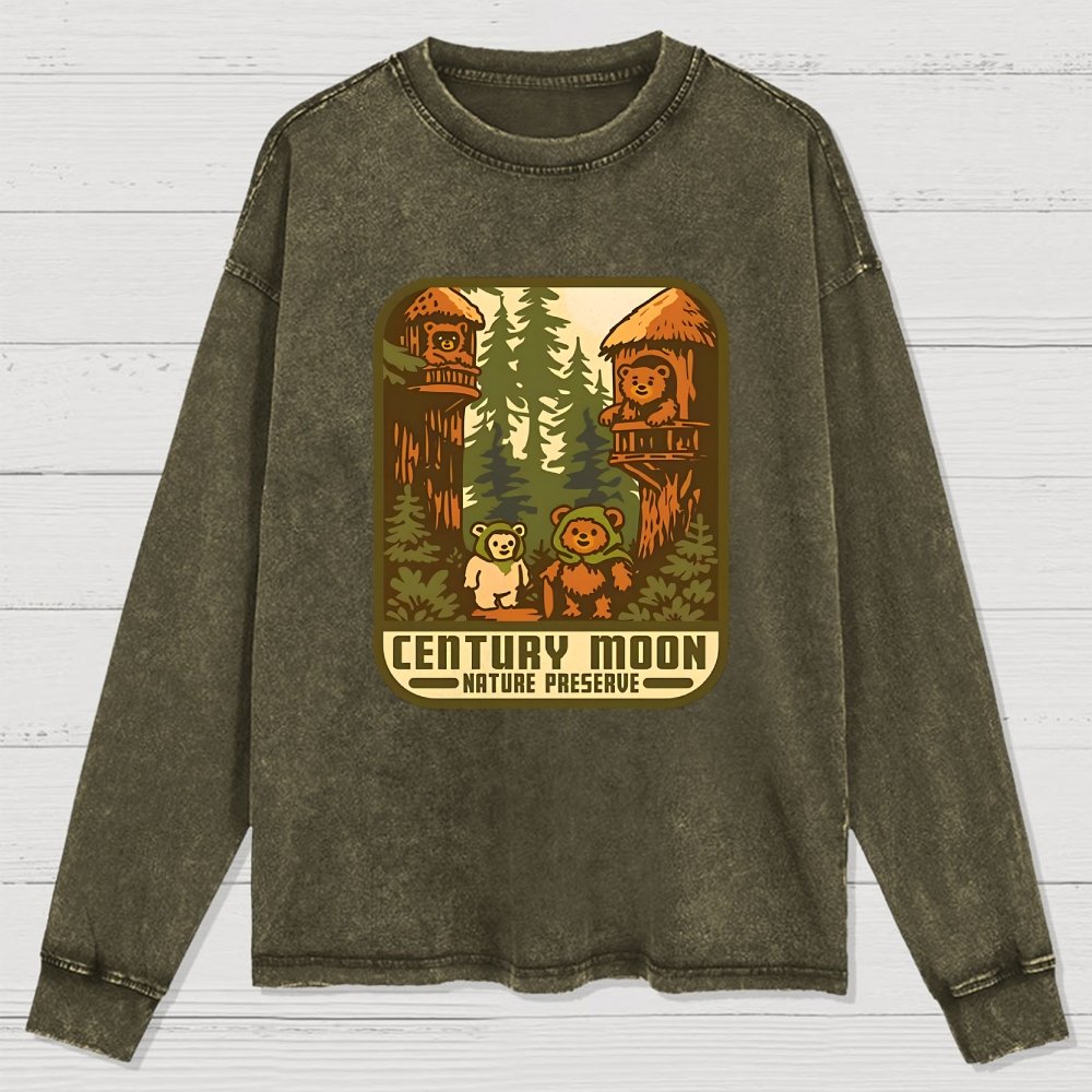 Century Moon Nature Preserve Washed Long Sleeve Tee