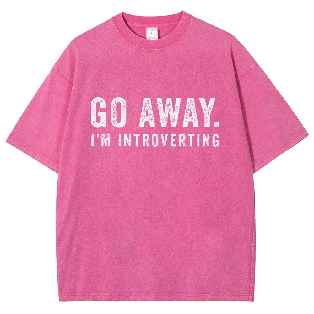 Go Away. I'm Introverting Vintage Distressed T-shirt