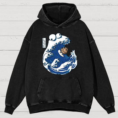 Sea Is For Cookie Vintage Distressed Hoodie
