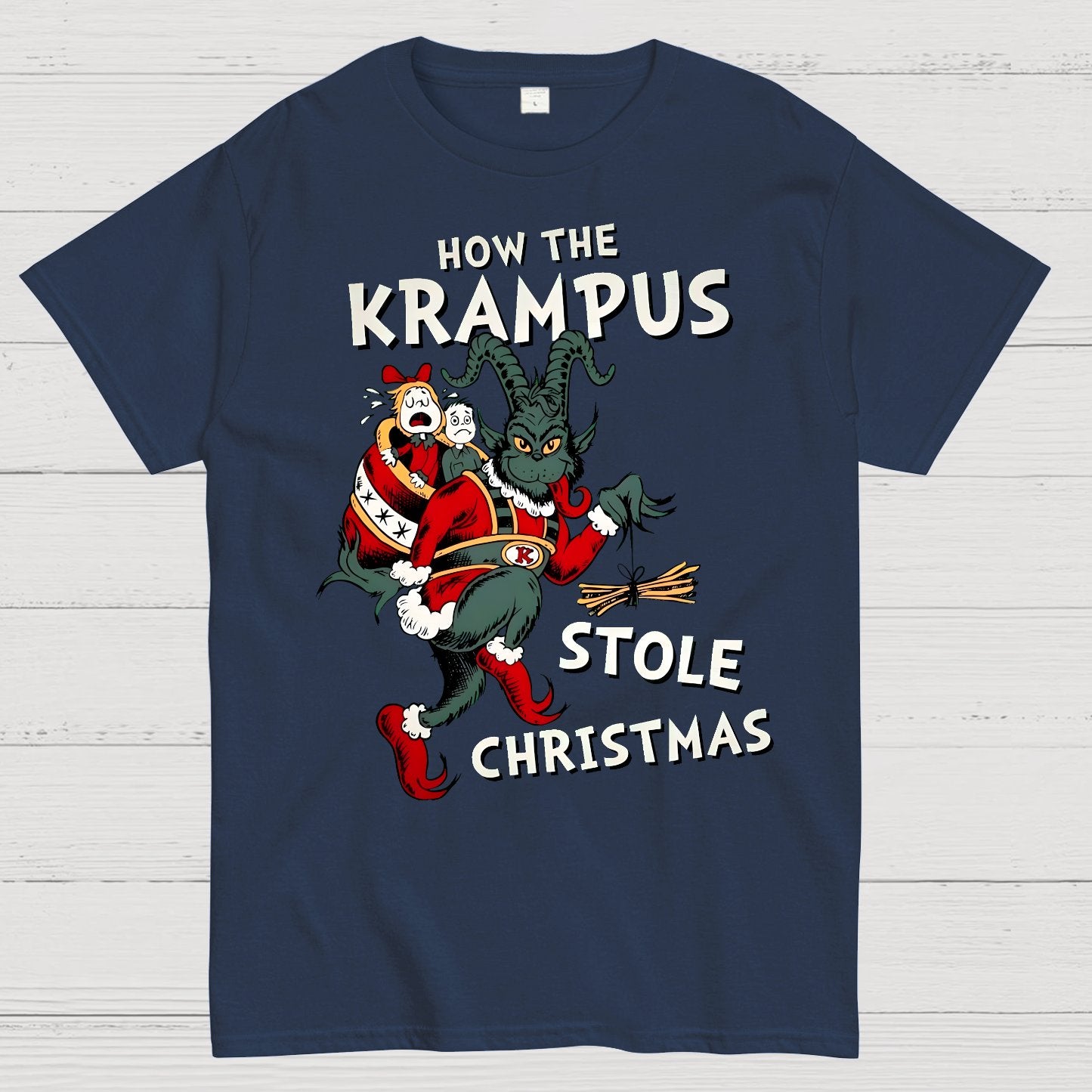 How The Krampus Stole Christmas Geek T-Shirt