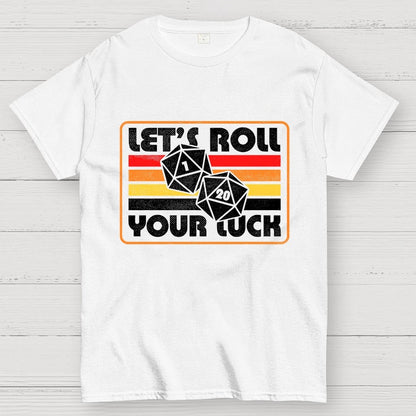 RPG Vintage Roll For Luck Geek T-Shirt