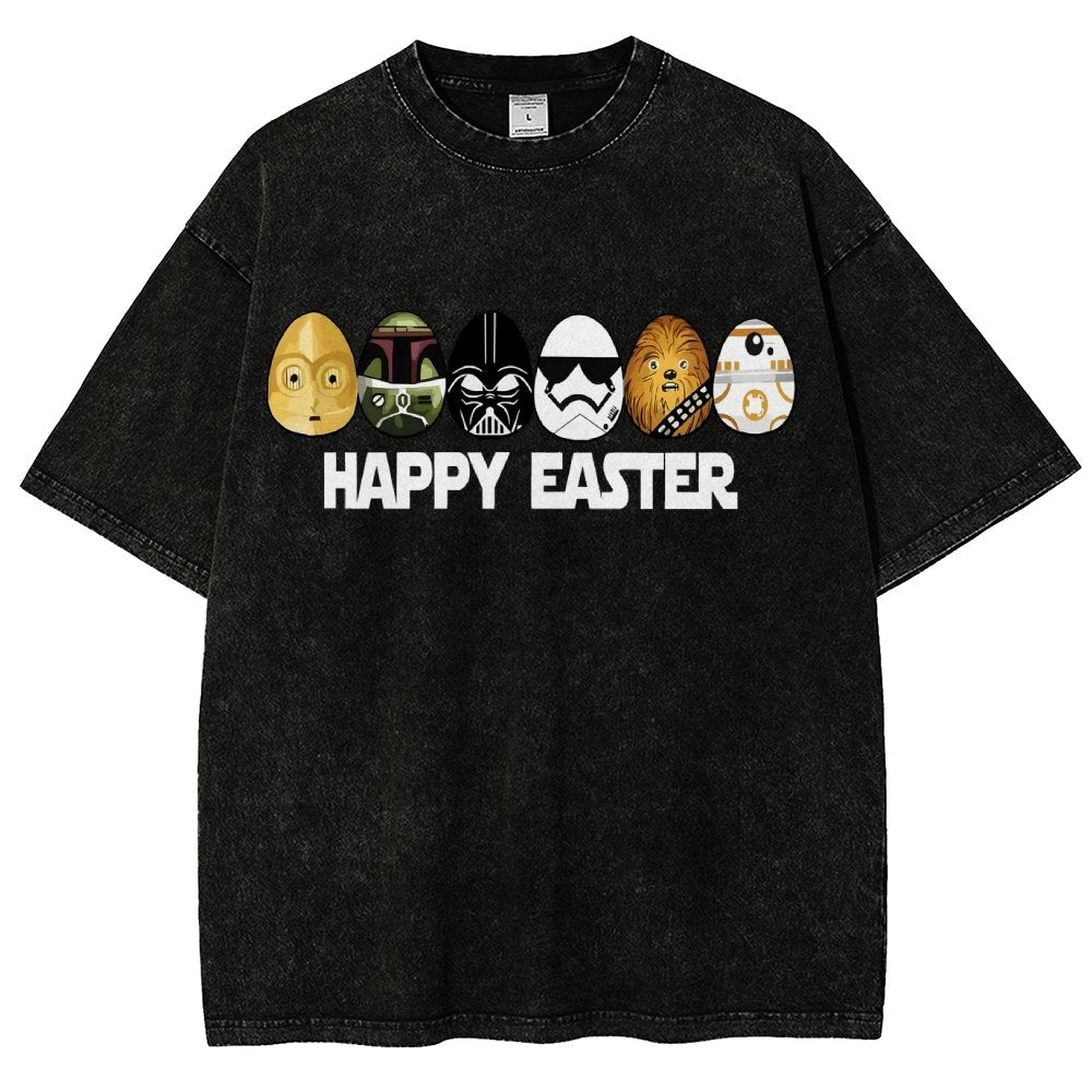 Easter Egg Hunting Party Happy Easter 2025 Vintage Distressed T-shirt