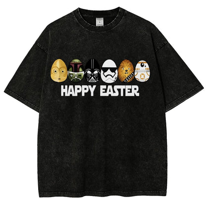 Easter Egg Hunting Party Happy Easter 2025 Vintage Distressed T-shirt
