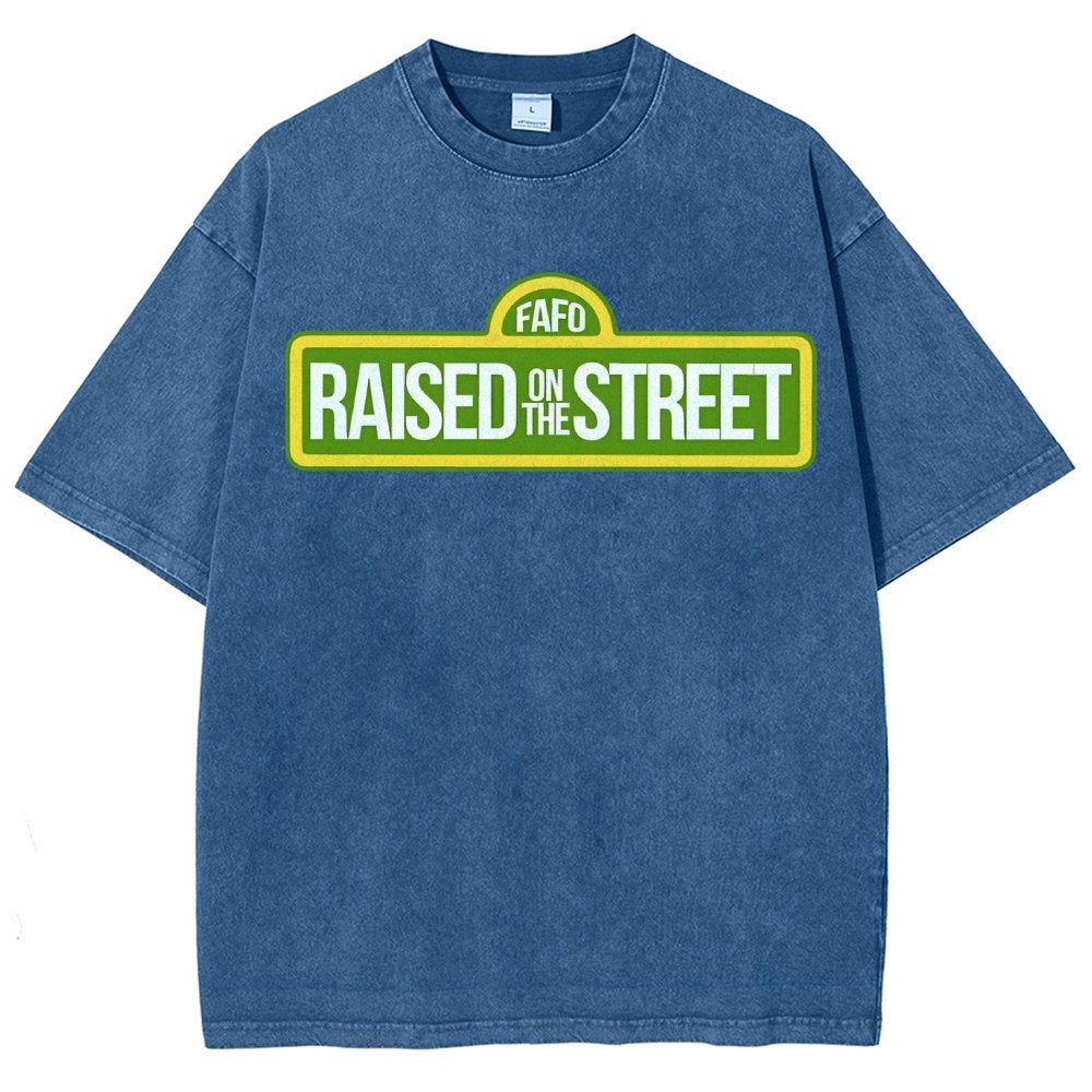 Raised On The Street Buy Now Vintage Distressed T-shirt