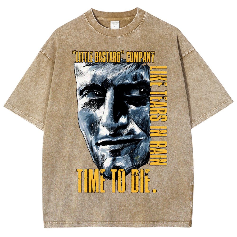Time To Die Vintage Distressed T-shirt