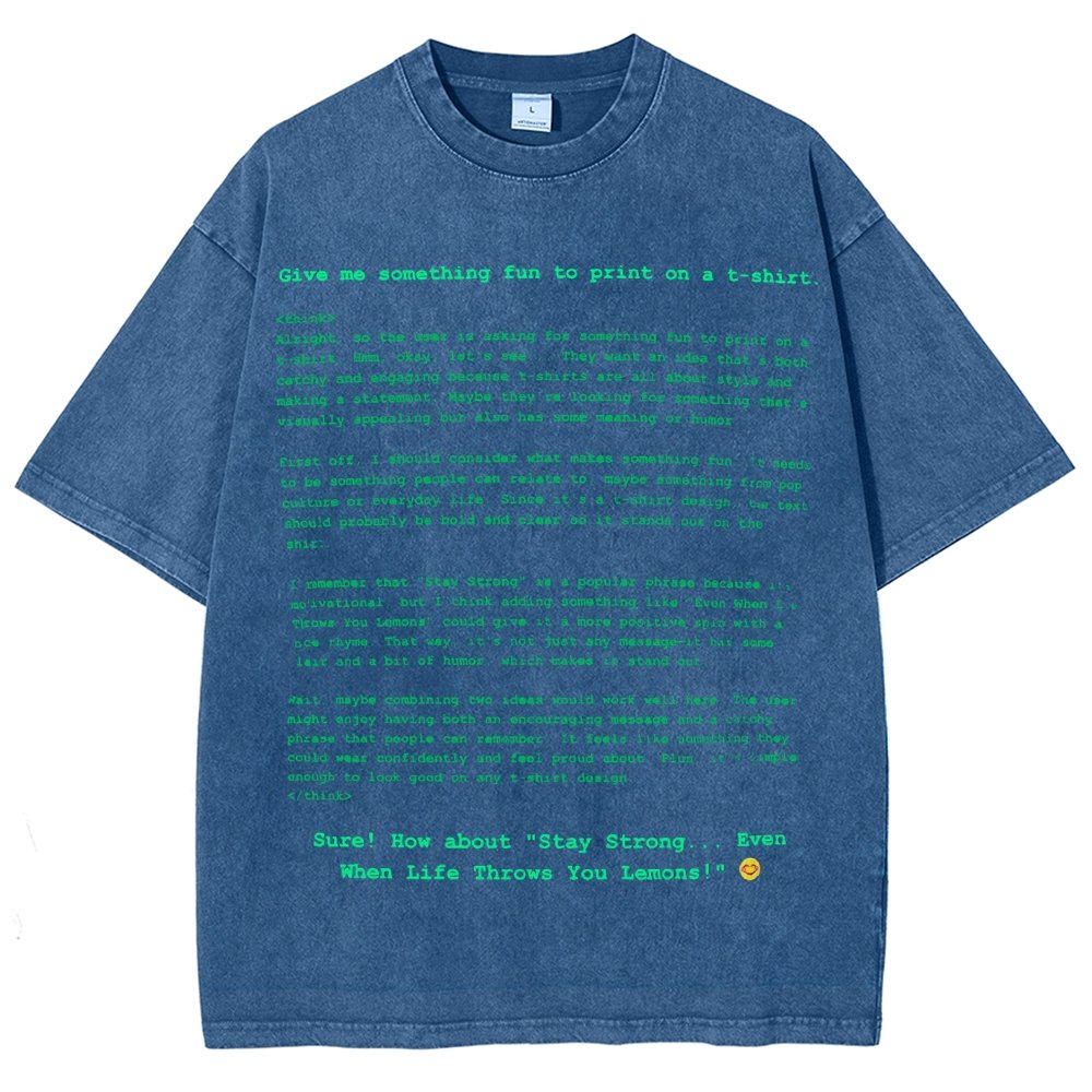 DeepSeek-R1 is Not Good at T-shirts Vintage Distressed T-shirt