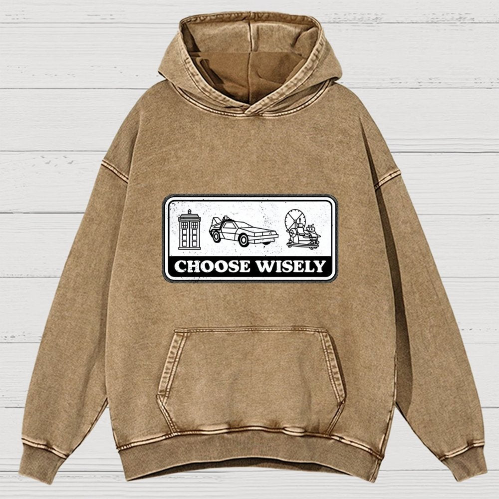 Temporal Dilemma Vintage Distressed Hoodie