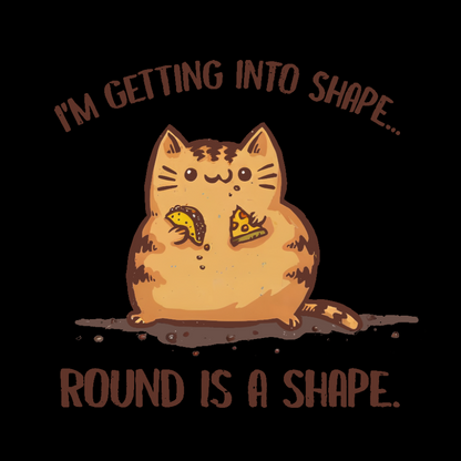Round is a Shape Vintage Distressed Washed Tank