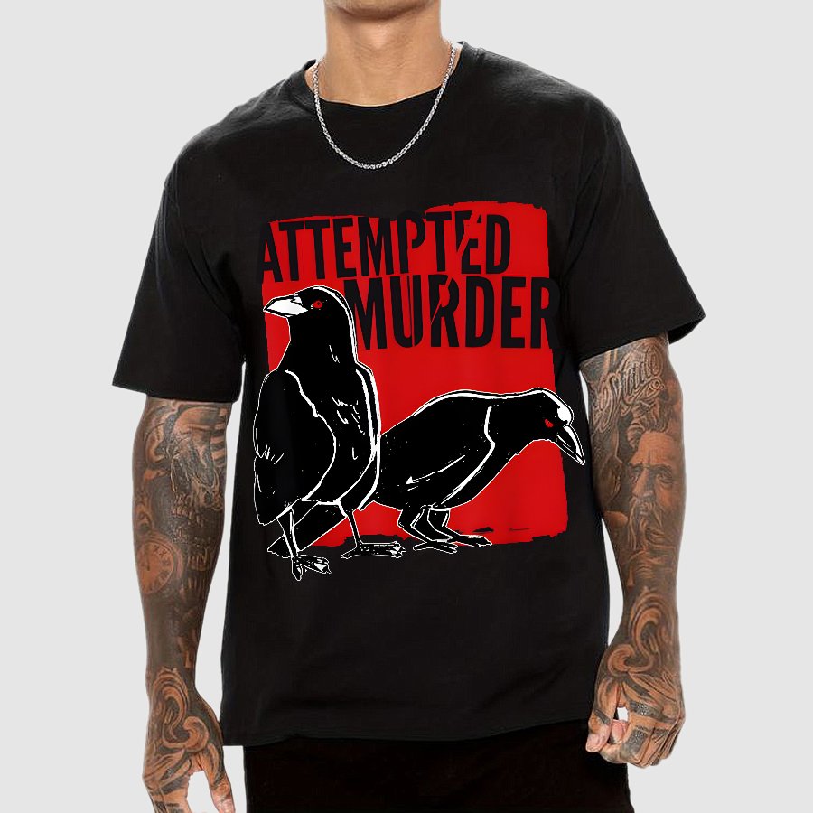 Attempted Murder Crow Geek T-Shirt