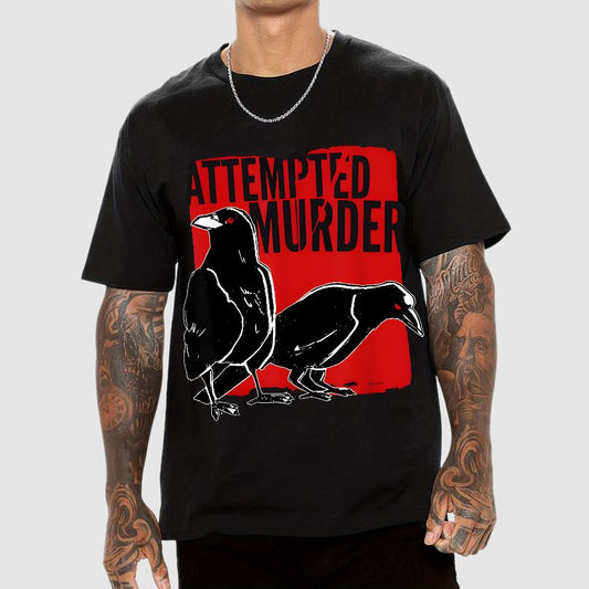 Attempted Murder Crow Geek T-Shirt