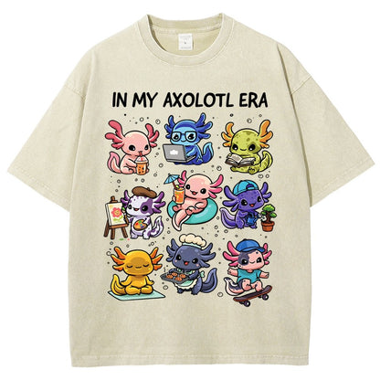 In My Axolotl Era Vintage Distressed T-shirt