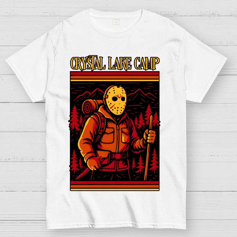 Retro Slasher Camping Halloween Unisex Geek T-Shirt