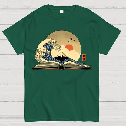 The Great Wave of Knowledge Geek T-Shirt