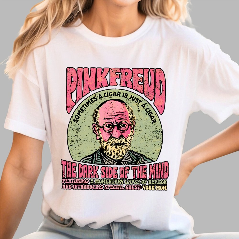 Pink Freud Geek T-Shirt