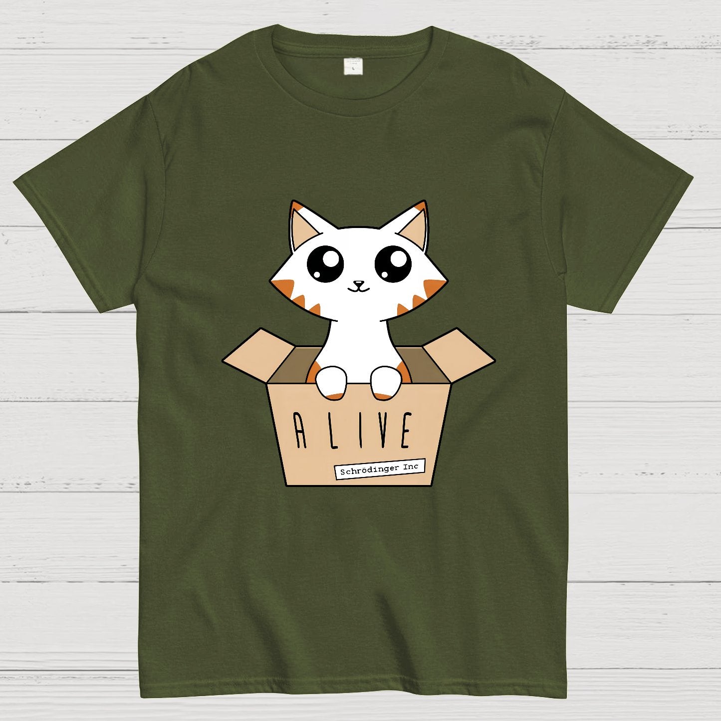 Schrödinger's Cat Glow in the Dark Nerdy T-Shirt