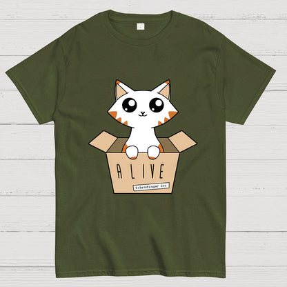 Schrödinger's Cat Glow in the Dark Nerdy T-Shirt