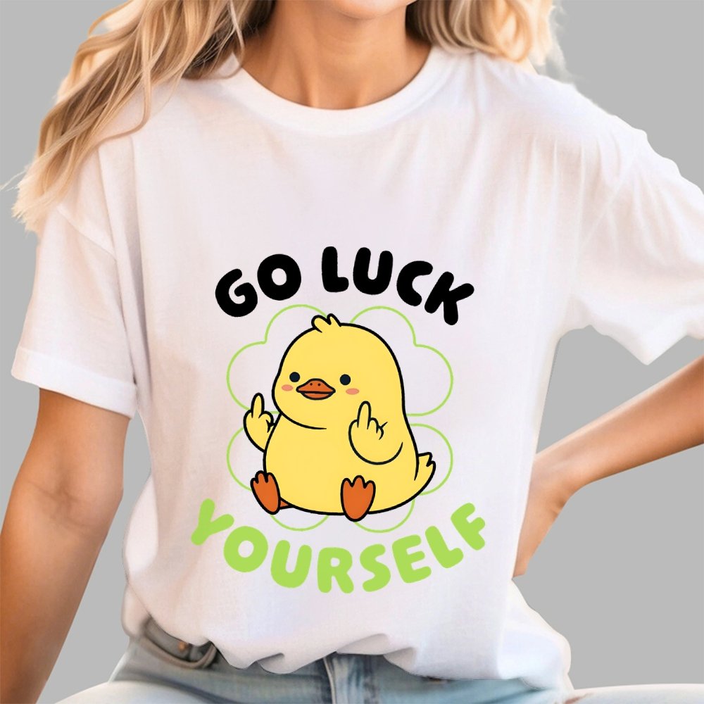Go Luck Yourself Duck Geek T-Shirt