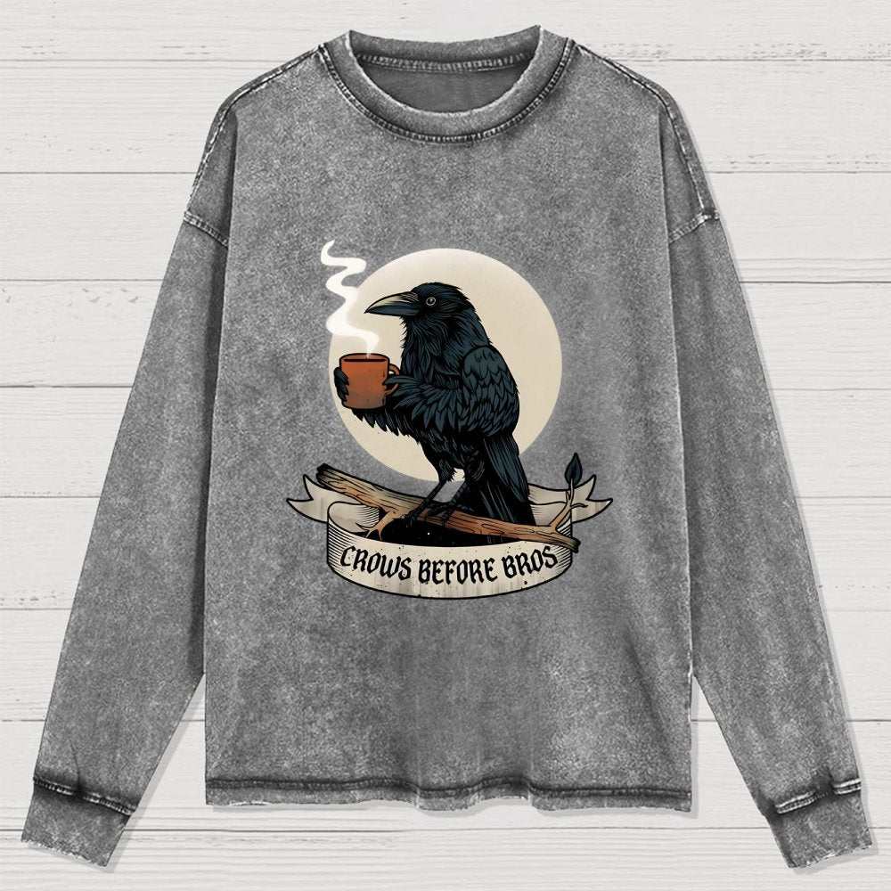 Crows Before Crows Washed Long Sleeve Tee