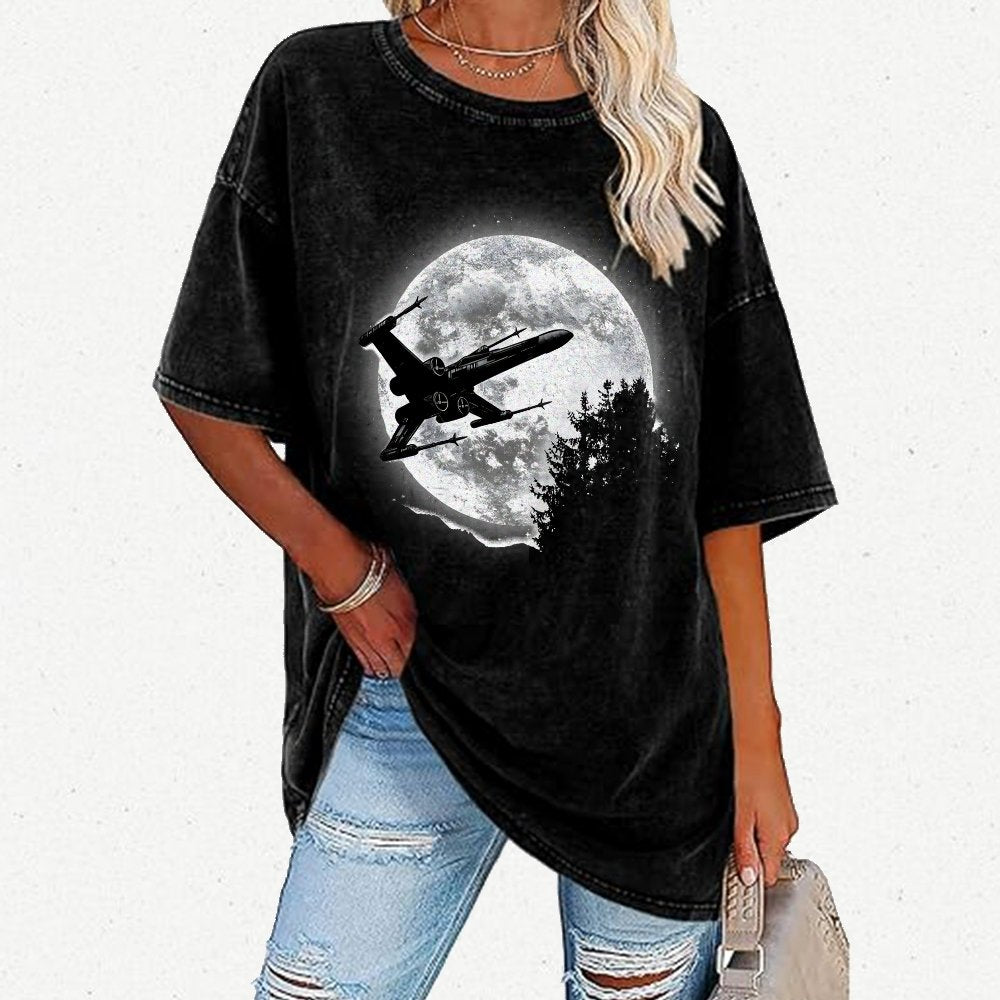Moonlight Fighter Vintage Distressed T-shirt