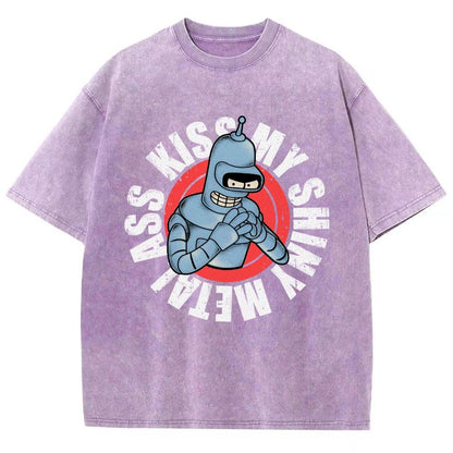 Kiss My Shiny Vintage Distressed T-shirt