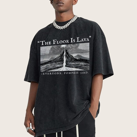 The Floor Is Lava Everyone Vintage Distressed T-shirt