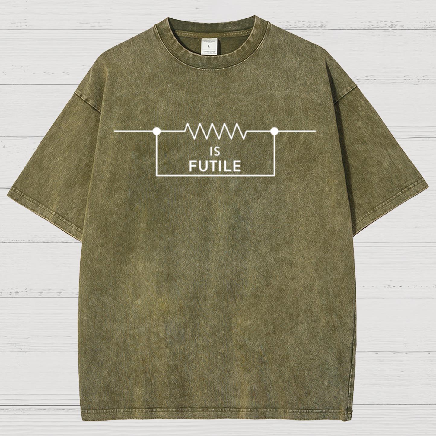 Funny Engineer Resistor Geek Science Vintage Distressed T-shirt