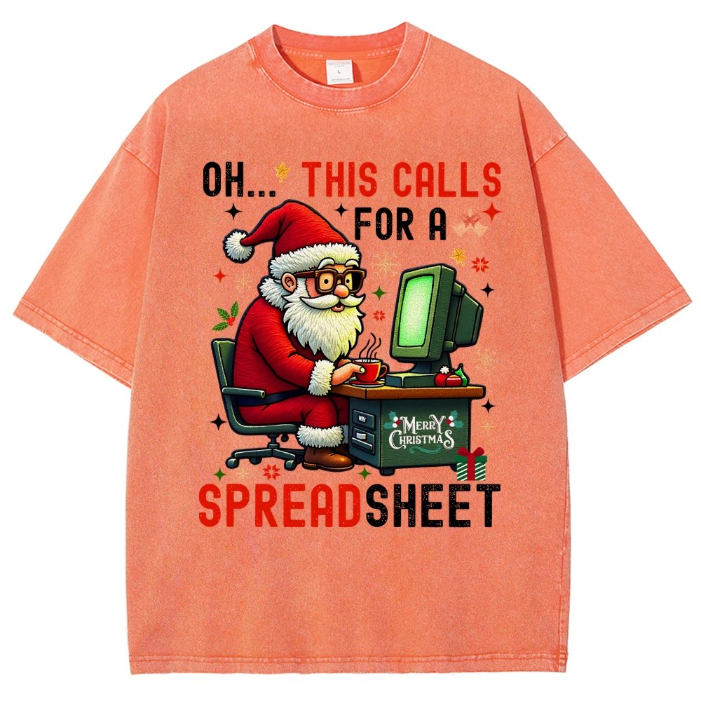 Ohh This Calls For A Spreadsheet Vintage Distressed T-shirt