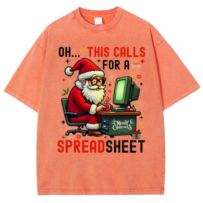 Ohh This Calls For A Spreadsheet Vintage Distressed T-shirt