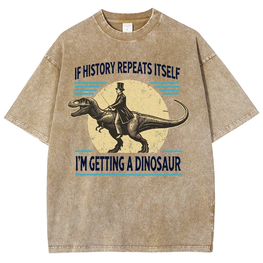 I'm Getting a Dinosaur Vintage Distressed T-shirt