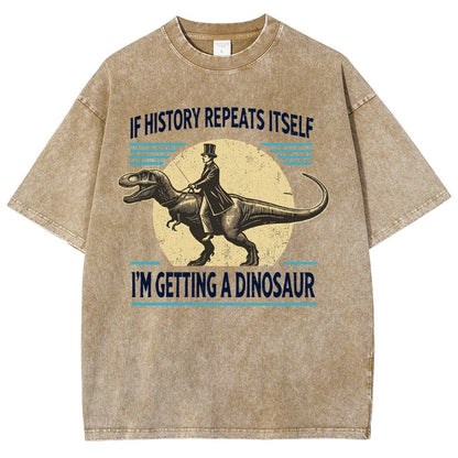 I'm Getting a Dinosaur Vintage Distressed T-shirt