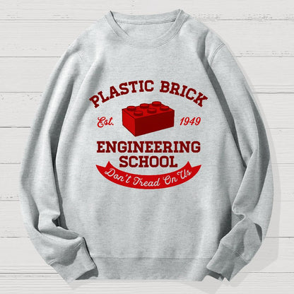 Plastic Building Bricks Engineering School Geek Cotton Sweatshirt