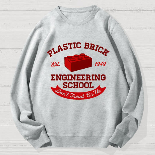 Plastic Building Bricks Engineering School Geek Cotton Sweatshirt
