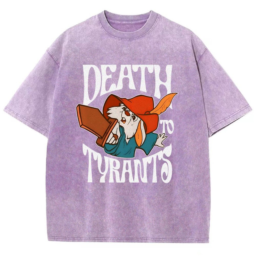 Skippy Rabbit Death To Tyrants Vintage Distressed T-shirt