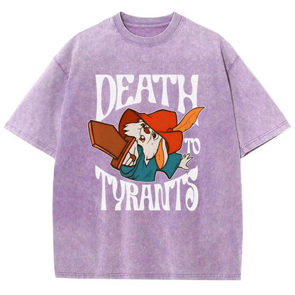 Skippy Rabbit Death To Tyrants Vintage Distressed T-shirt