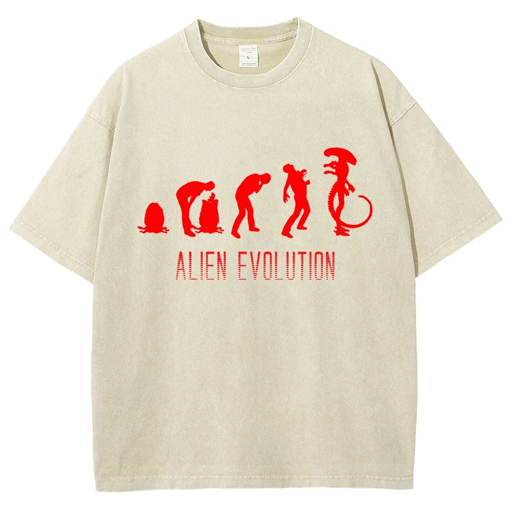 Mystery Creature Evolution Vintage Distressed T-shirt
