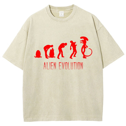 Mystery Creature Evolution Vintage Distressed T-shirt