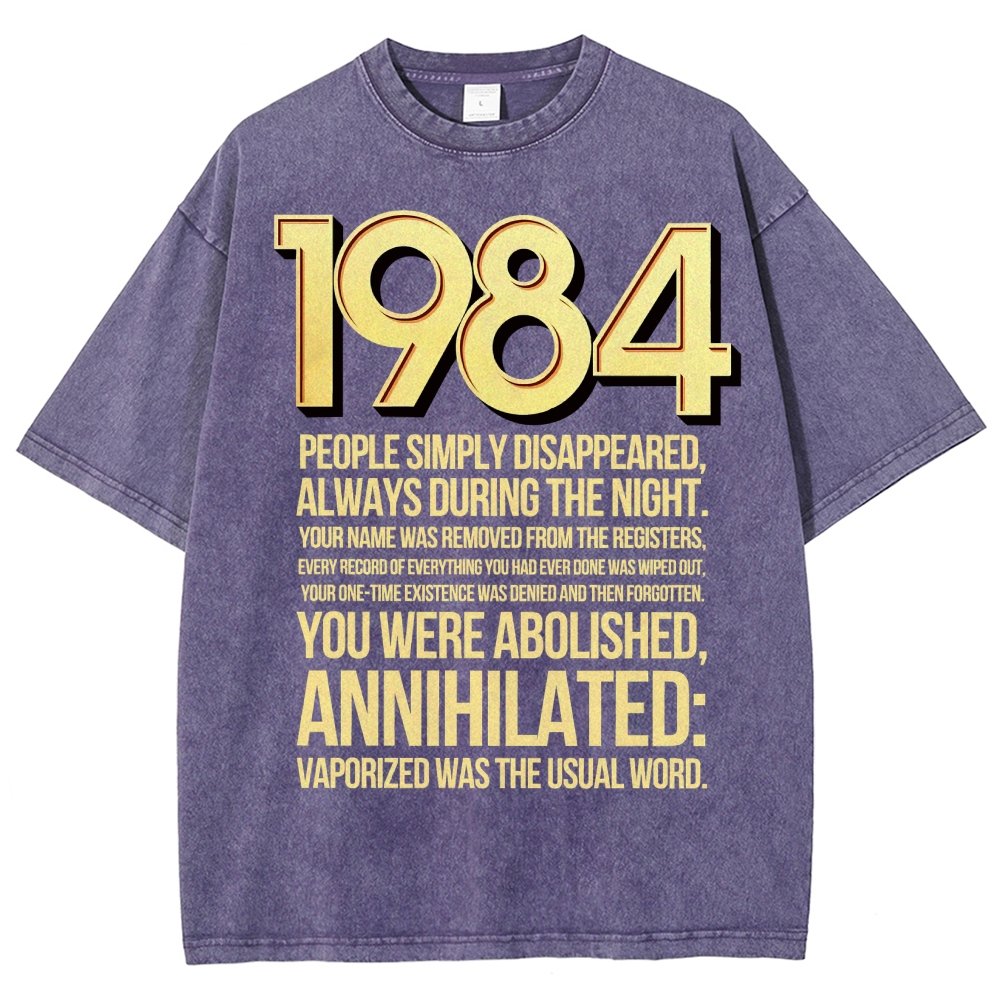 1984-Evaporation-Satire Vintage Distressed T-shirt