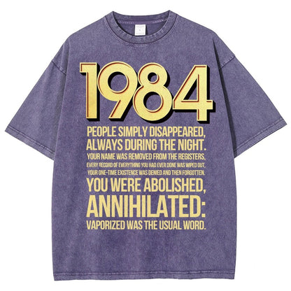 1984-Evaporation-Satire Vintage Distressed T-shirt