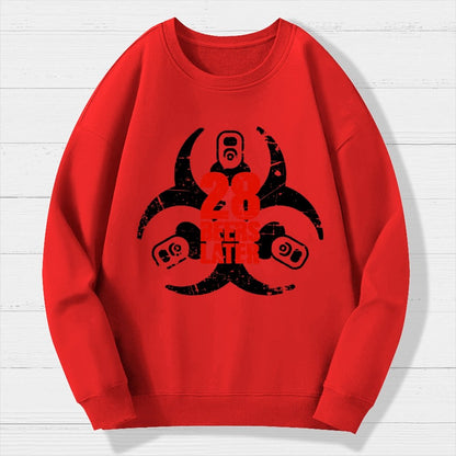 28 beers later Geek Cotton Sweatshirt