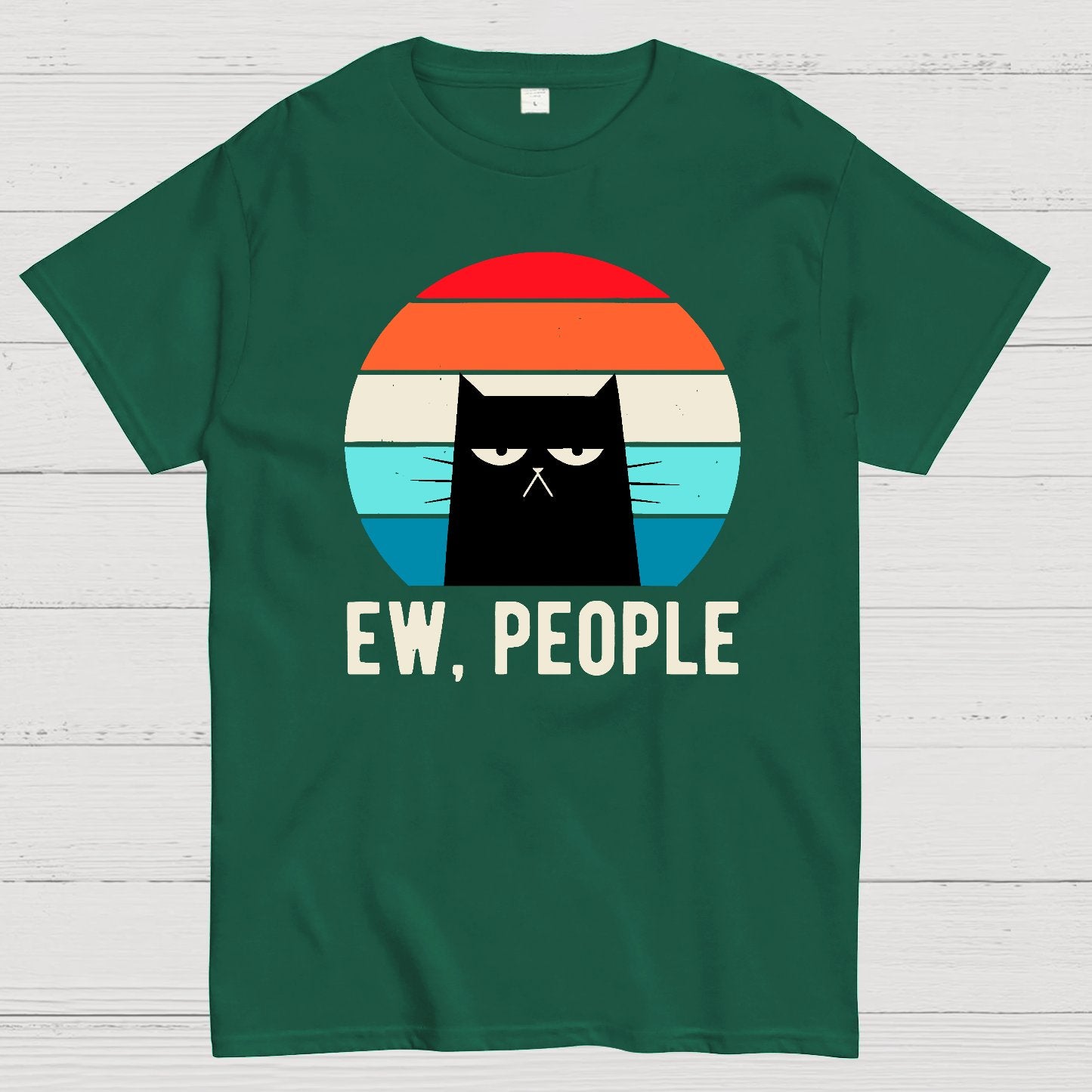 Ew People Funny Cat Geek T-Shirt