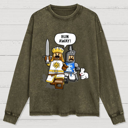 The Cowardly King Washed Long Sleeve Tee