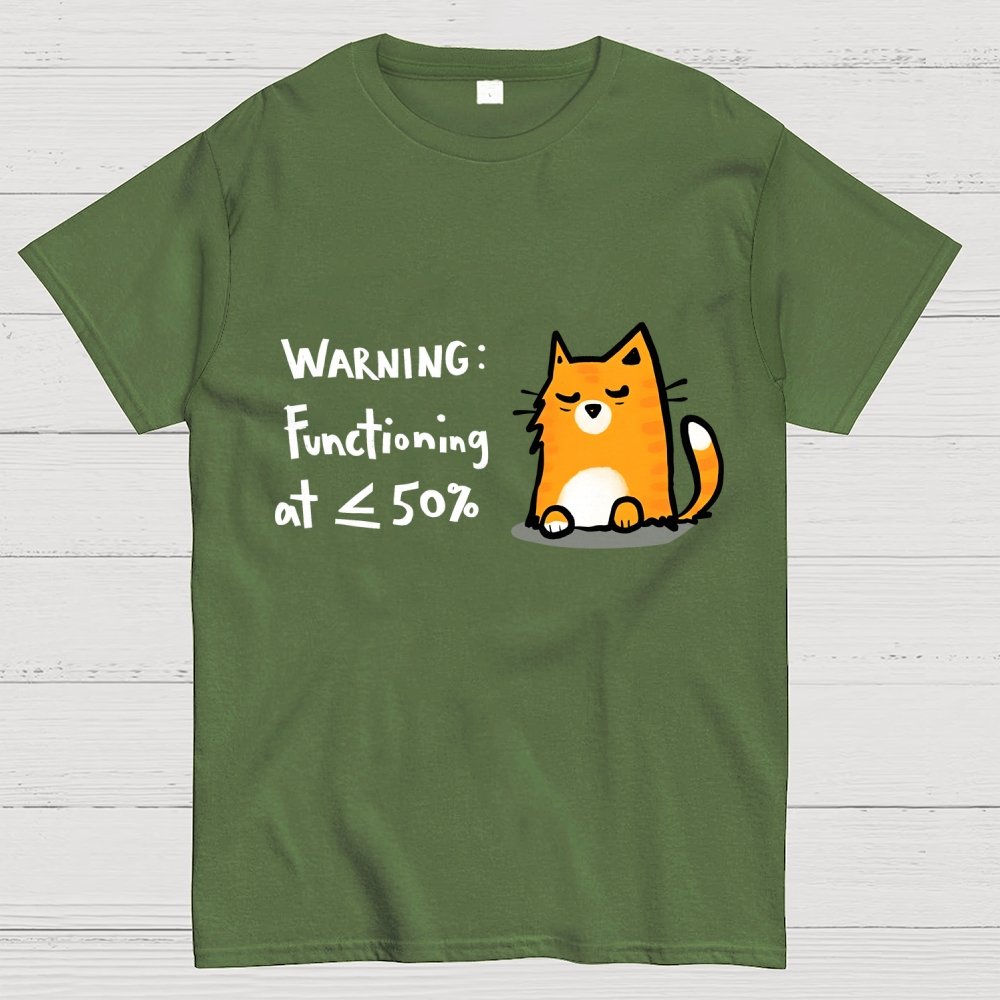 Functioning at Reduced Capacity Geek T-Shirt